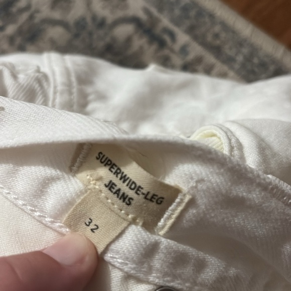 Madewell super Wide Leg women’s jeans - size 32 - white - great condition - Picture 4 of 5